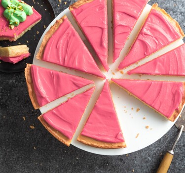 Roze koek XXL