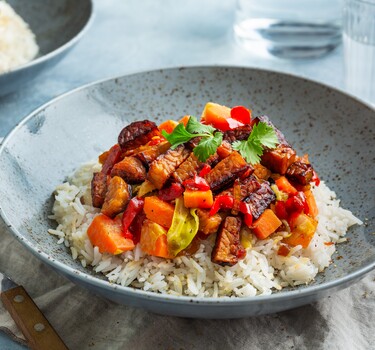 Tempeh in ketjapsaus