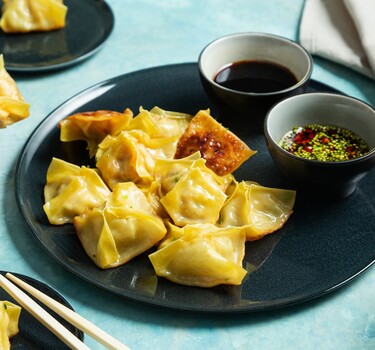 Dumplings gevuld met garnalen