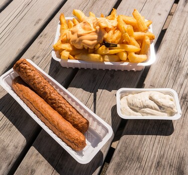 Pesto frikandel
