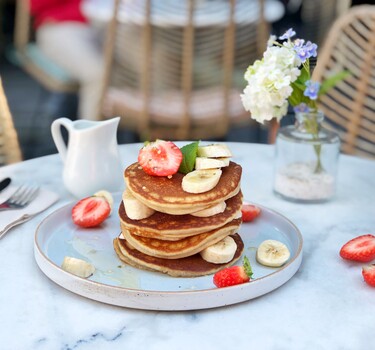 Vegan American pancakes