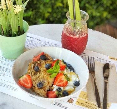 Ovengebakken havermout met fruit