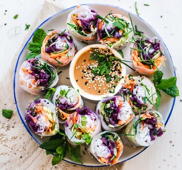 rice paper rolls