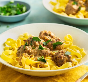 Tagliatelle met Zweedse balletjes