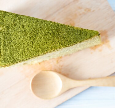 Groene thee cheesecake