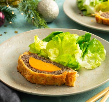 Vegetarische wellington met pompoen