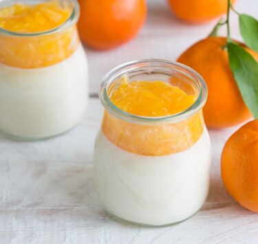 Sinaasappel gemberyoghurt