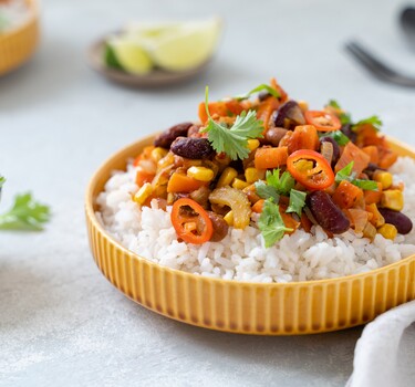 Chili sin carne met guacamole