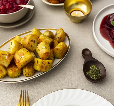 Geroosterde rozemarijn-aardappels