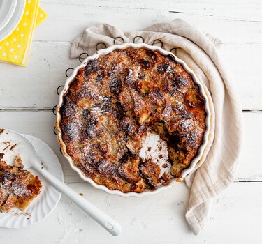 Chocolade Croissant Pudding