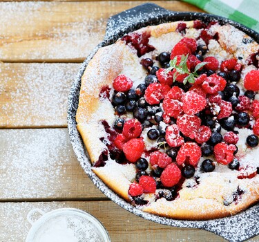 clafoutis rood fruit