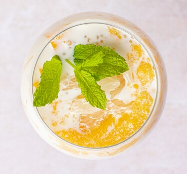 Mango pomelo sago in kokosmelk