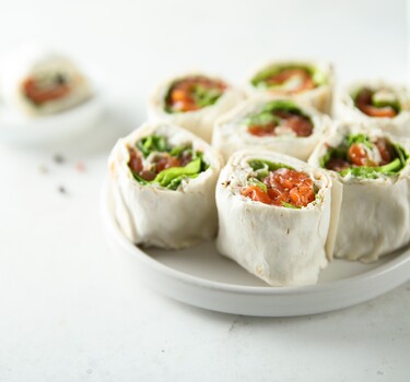 Wraps met zalm  