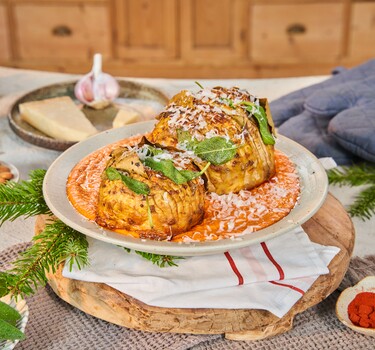 Snel met Mil kerst Hasselback-knolselderij