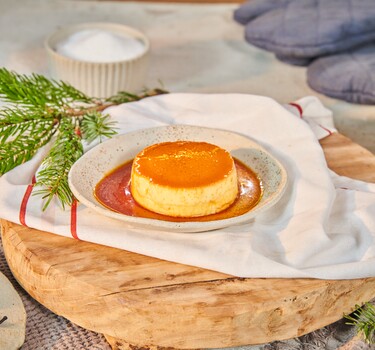 Snel met Mil kerst Crème caramel met kardamom 