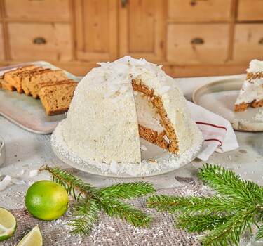 Snel met Mil kerst Ijsbombe met kokos 