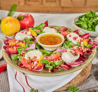 Snel met Mil kerst Roodlofsalade met citrusvruchten 