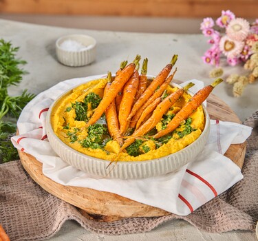 Snel met miljuschka frisse start Wortelhummus met salsa verde  