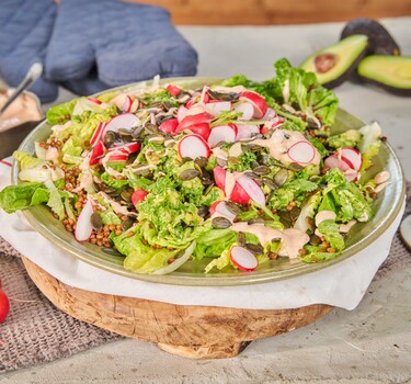 Snel met Miljuschka: Frisse start Avocadosalade met linzen 