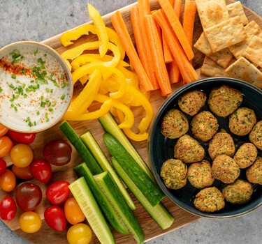 Falafel met zelfgemaakte mayonaise