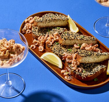 Hollandse garnalencocktail met garnalentoast