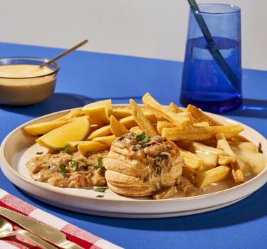 Vol-au-Vent met Vlaamse frietjes