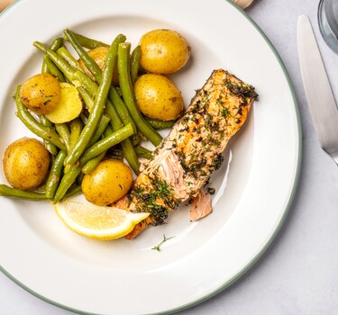 Zalm met citroen en dille