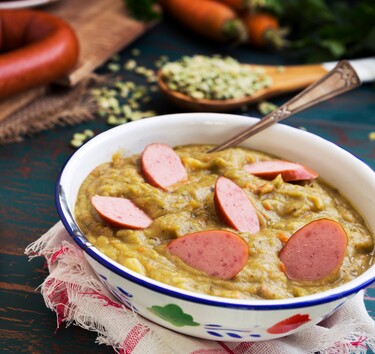 erwtensoep met rookworst