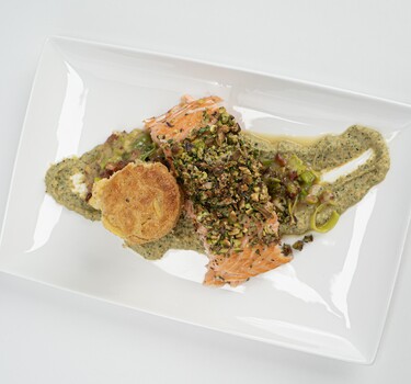 Cedergerookte zalm van de BBQ