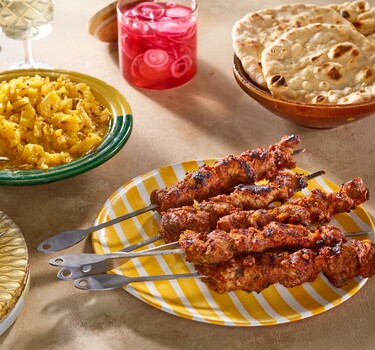 Lamsspiesjes met ananaschutney