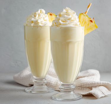 Piña colada milkshake
