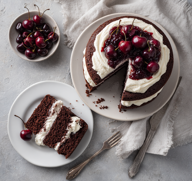 Schwarzwälder kirsch taart