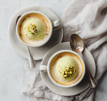 pistache affogato