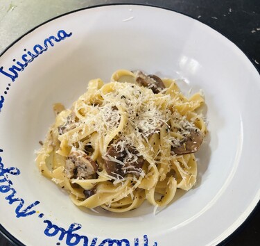 Paddenstoelenpasta met truffel