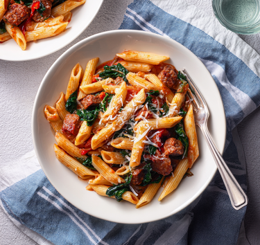 Chorizo-pasta met tomatensaus