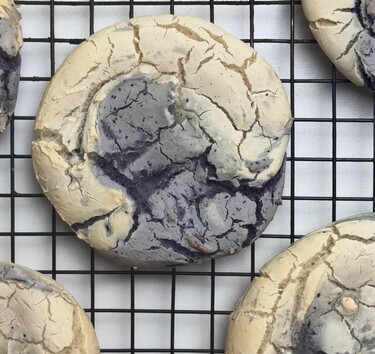 mochi cookies met blauwe bessen