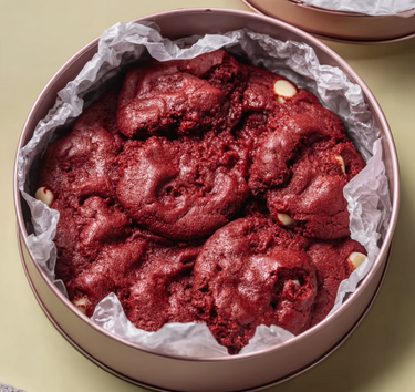 red velvet koektrommel