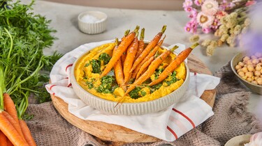 Snel met miljuschka frisse start Wortelhummus met salsa verde  