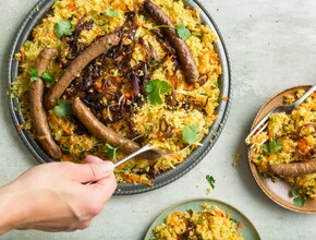 Lemon tabouleh met merguez Miniatuurvoorbeeld