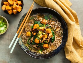 Noedelsoep met spicy tofu Miniatuur