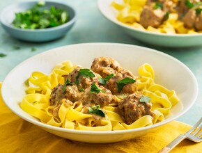 Tagliatelle met Zweedse balletjes Miniatuur