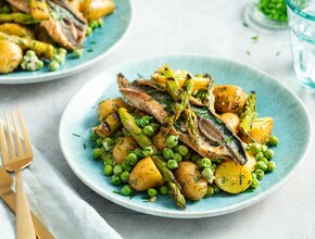 Aardappelsalade met asperges Miniatuur