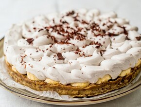 Vegan banoffee taart