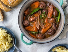 Nationale week zonder vlees - Champignon Bourguignon