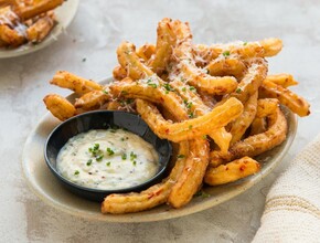 hartige churros met kaasdip