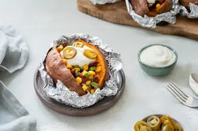 week zonder vlees - mexicaanse gepofte aardappel