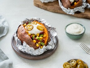 week zonder vlees - mexicaanse gepofte aardappel