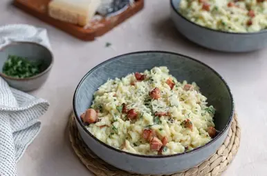Risotto carbonara