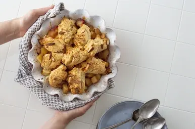 Glutenvrije Appel-Perzik Cobbler