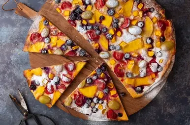 Dessert pizza